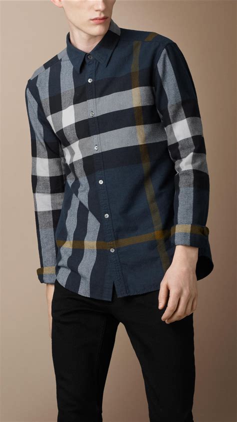 men's burberry flannel|burberry flannel outfit men.